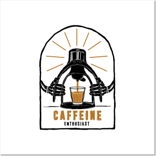 CAFFEINE ENTHUSIAST Posters and Art